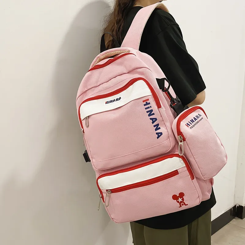 Wolfhorse Nylon Backpack Unisex Multicolor-12