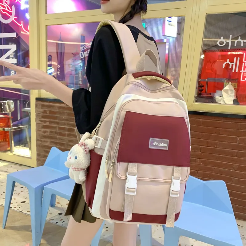 Wolfhorse Nylon Backpack Unisex Multicolor-21