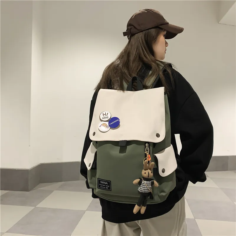 Wolfhorse Nylon Backpack Unisex Multicolor-21