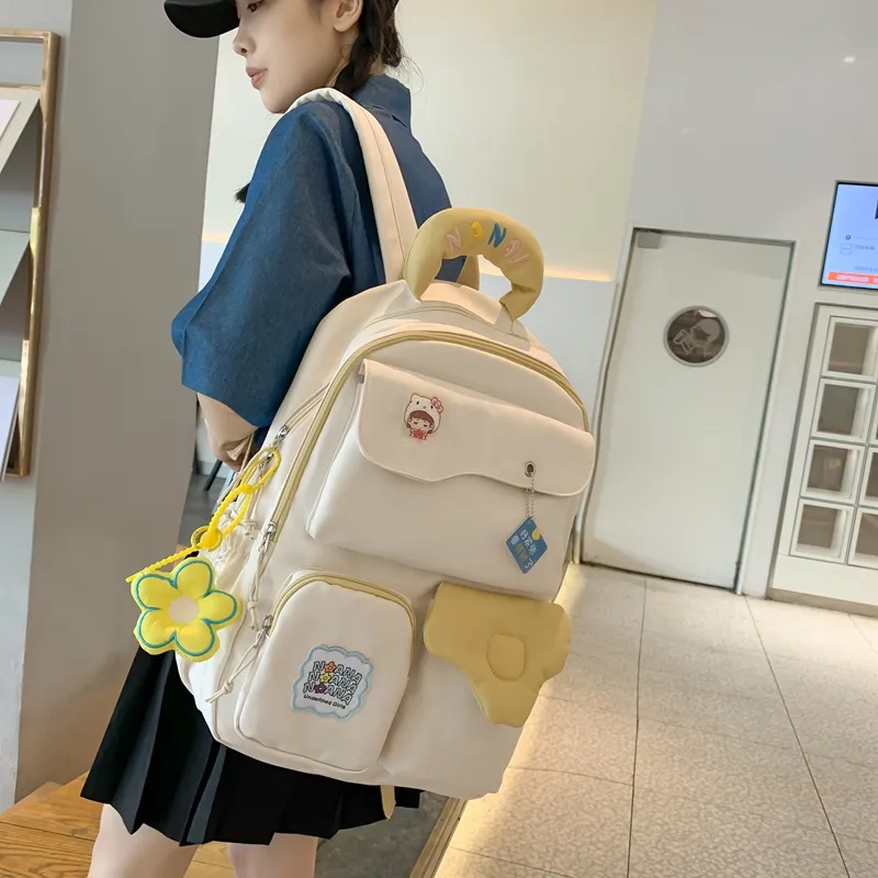 Wolfhorse Nylon Backpack Unisex Multicolor-11
