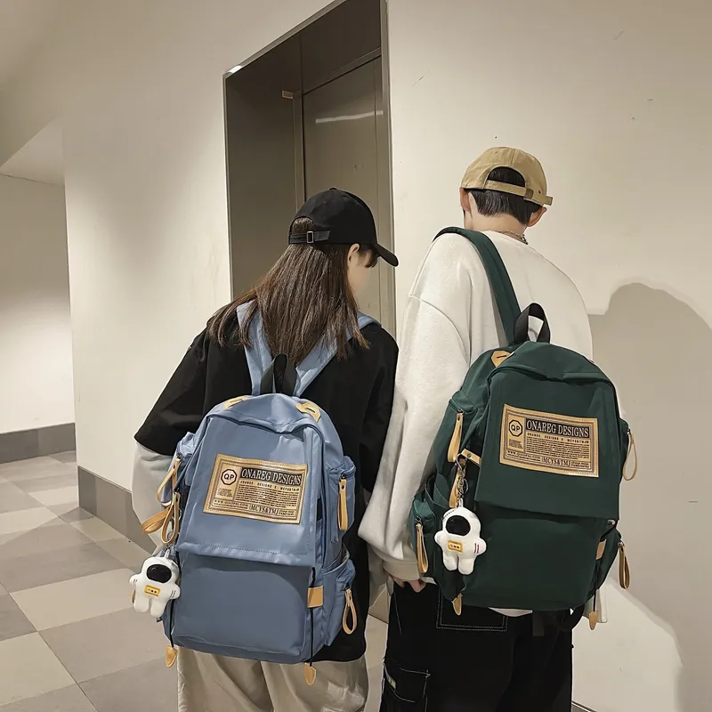 Wolfhorse Nylon Backpack Regular Unisex Green/Black/Blue/White/Red-23