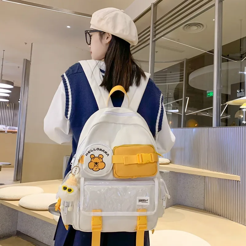 Wolfhorse Nylon Backpack Unisex Multicolor-23