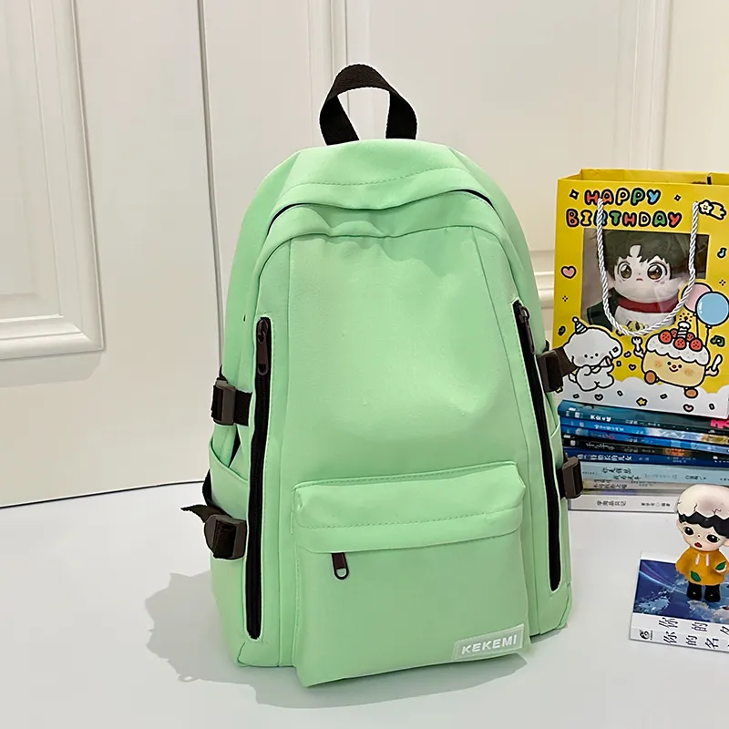 Wolfhorse Nylon Backpack Unisex Yellow/Blue/Green/White/Black-7