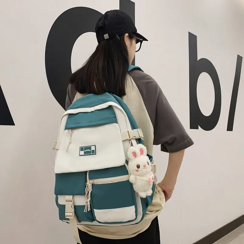 Wolfhorse Nylon Backpack Unisex Multicolor-24