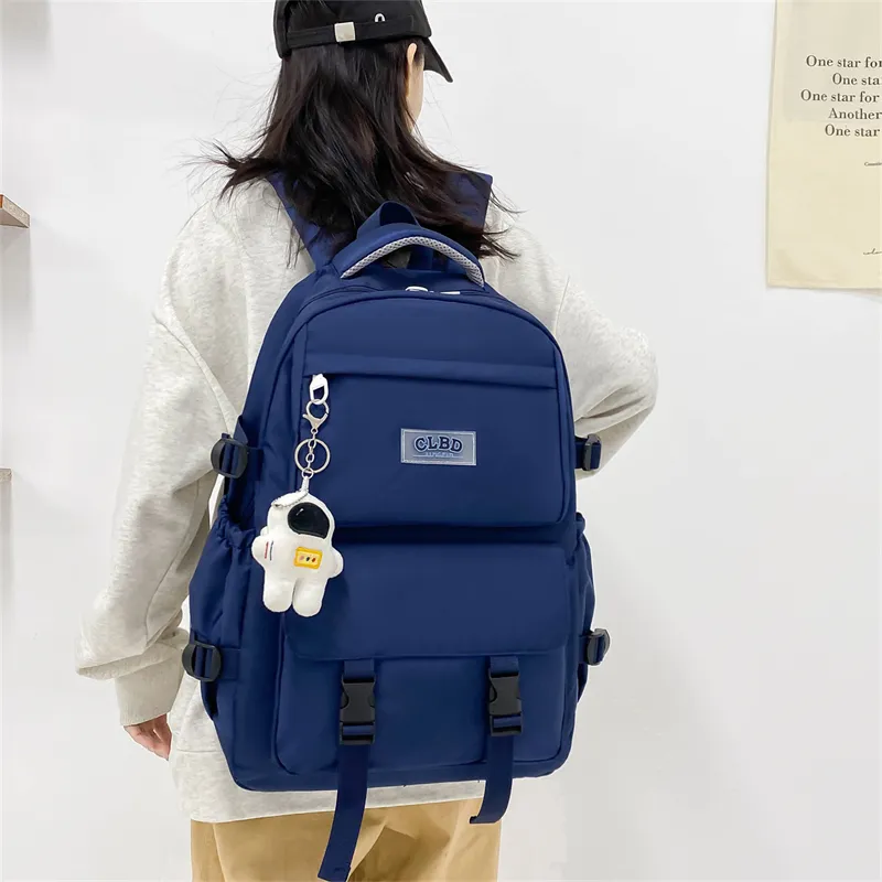 Wolfhorse Oxford Backpack Unisex Black/Navy Blue/Blue/Ecru-23