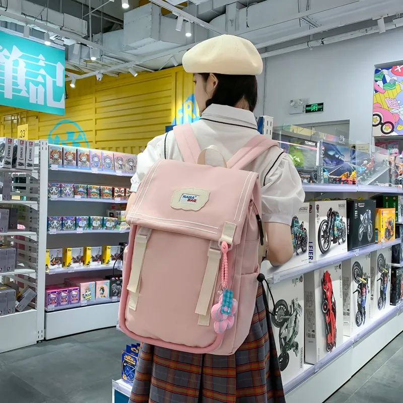 Wolfhorse Nylon Backpack Unisex Multicolor-25