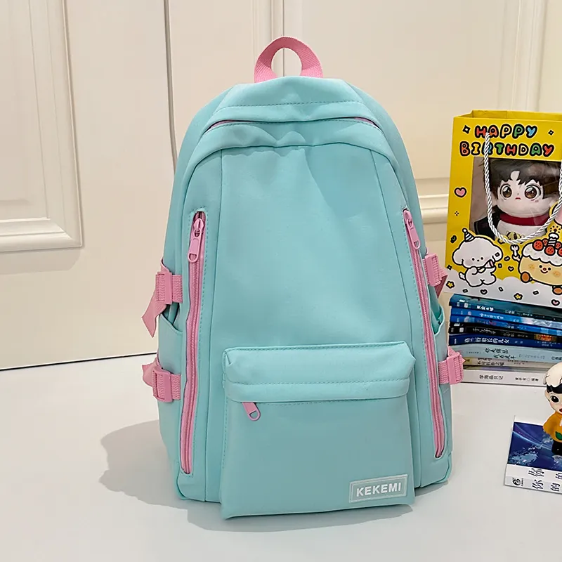 Wolfhorse Nylon Backpack Unisex Yellow/Blue/Green/White/Black-5