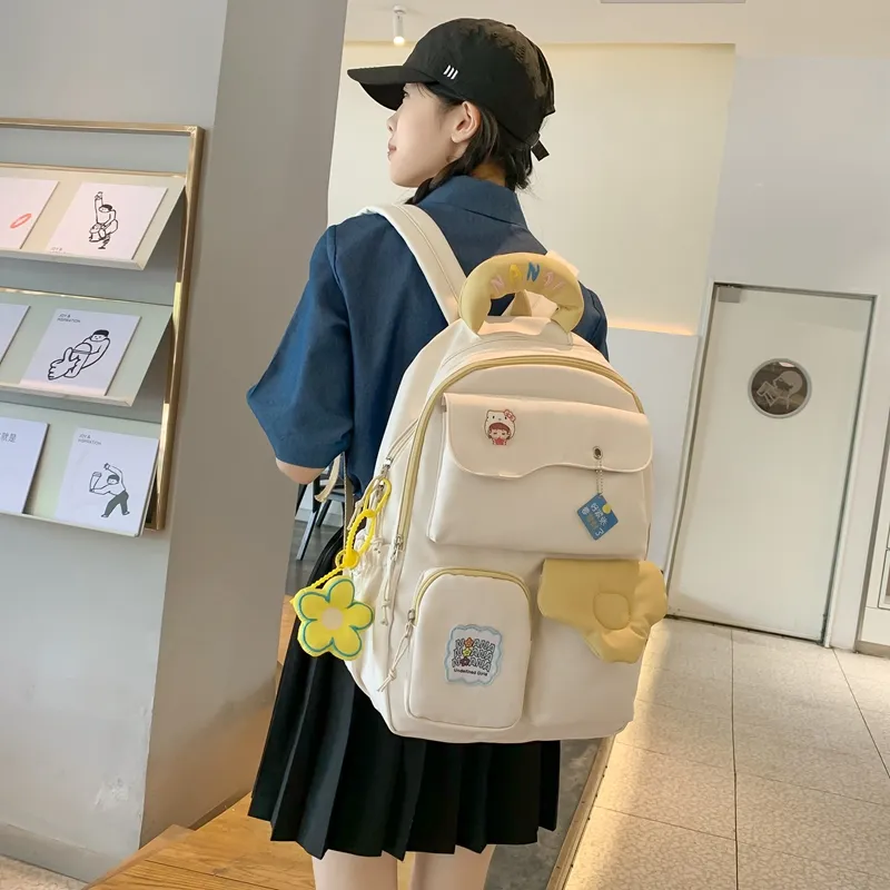 Wolfhorse Nylon Backpack Unisex Multicolor-10