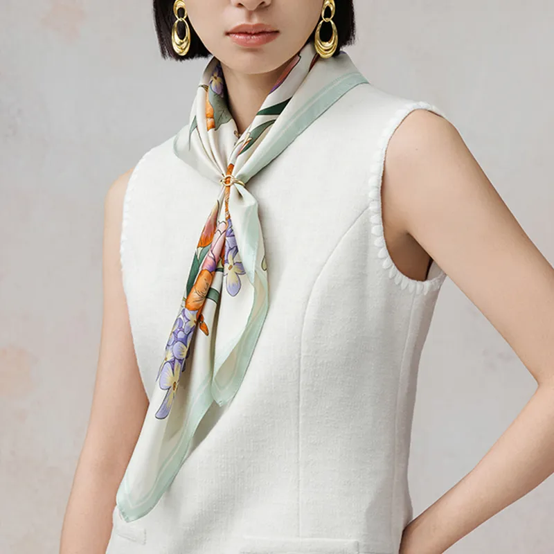 Shanghai Story Mulberry Silk Silk Scarves Women's-5