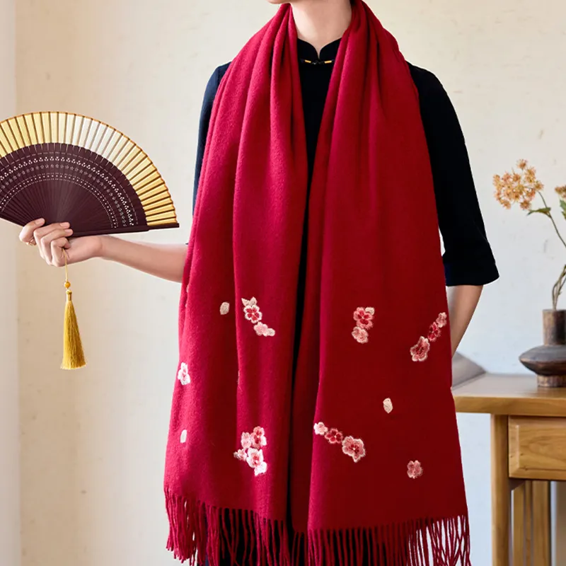 Shanghai Story Sheep Wool Shawls Women's Multicolor-5
