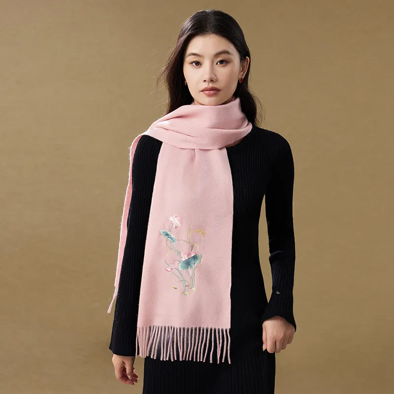 Shanghai Story Sheep Wool Knit Scarves Women's-9