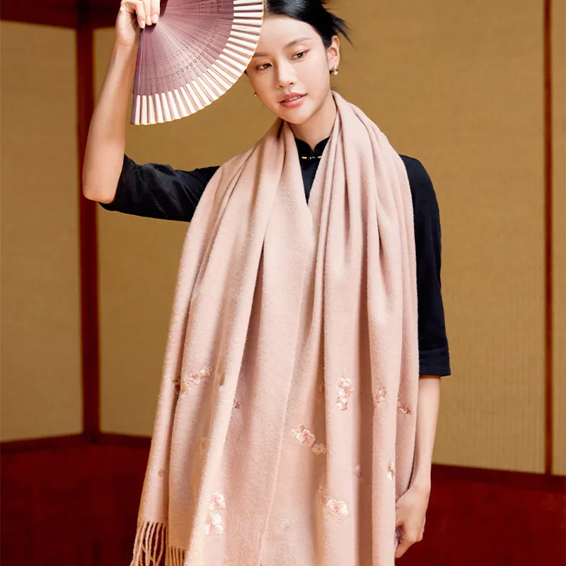 Shanghai Story Sheep Wool Shawls Women's Multicolor-1
