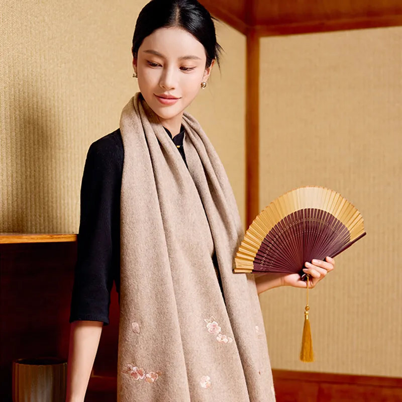 Shanghai Story Sheep Wool Shawls Women's Multicolor-11