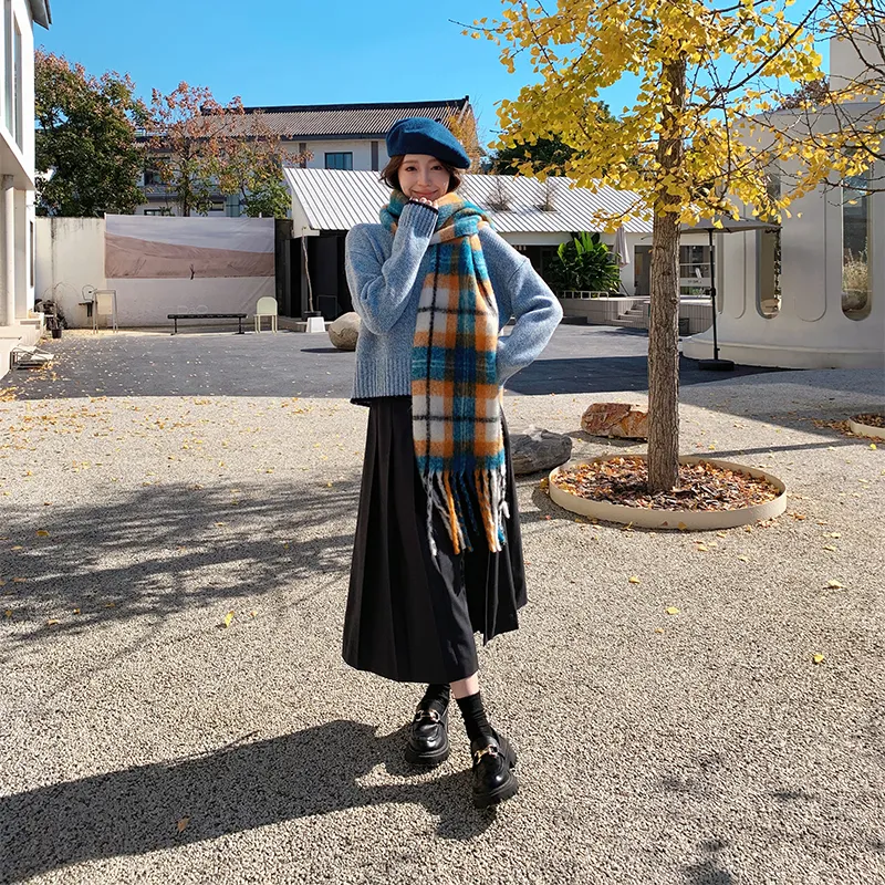 Shanghai Story Knit Scarves Unisex-4
