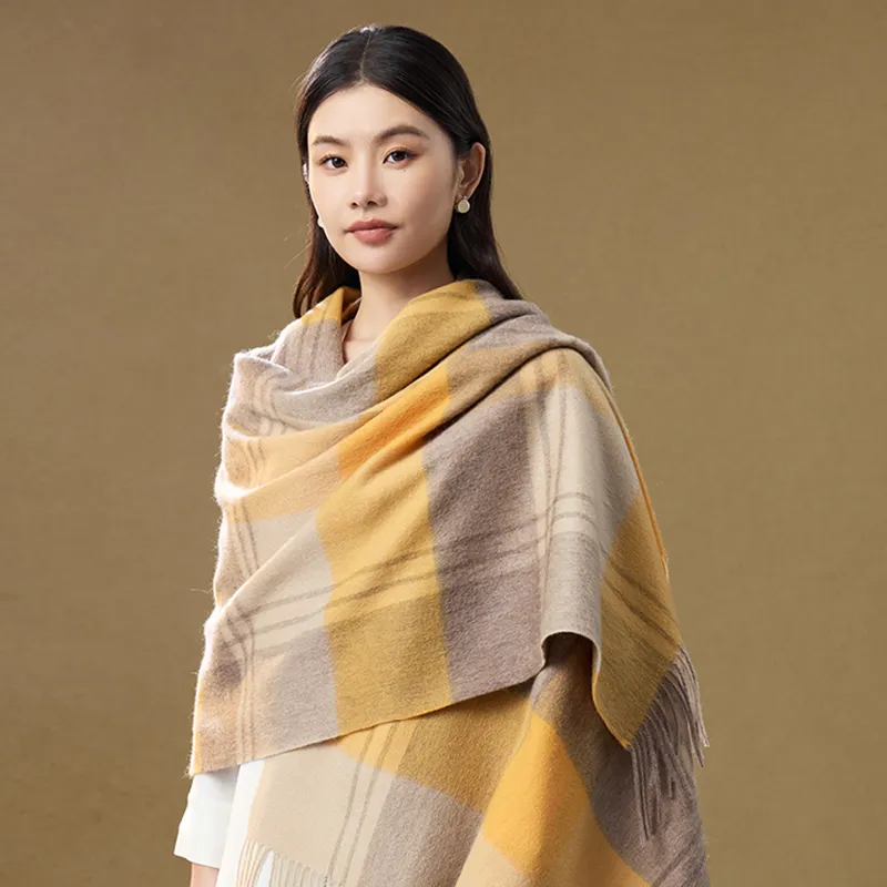 Shanghai Story Sheep Wool Knit Scarves Women's-4