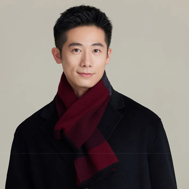 Shanghai Story Sheep Wool Knit Scarves Men's-8