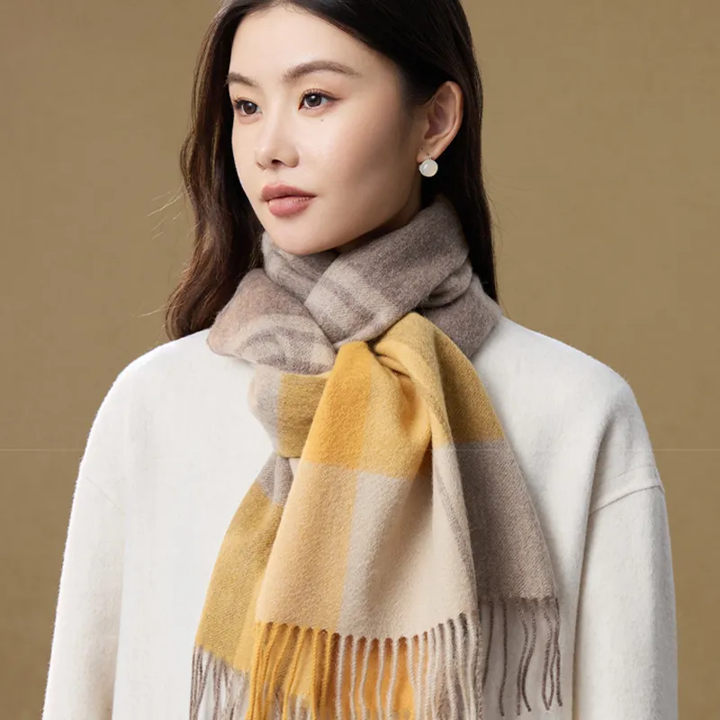 Shanghai Story Sheep Wool Knit Scarves Women's-2