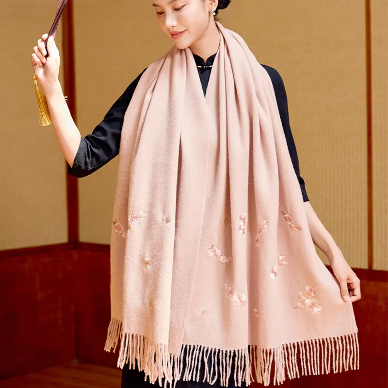 Shanghai Story Sheep Wool Shawls Women's Multicolor-2