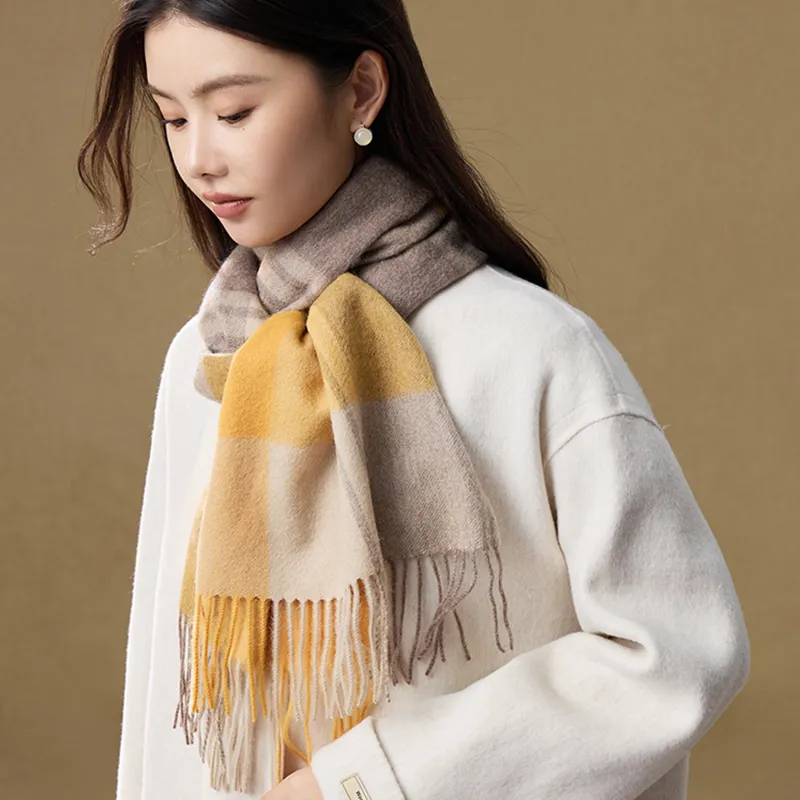 Shanghai Story Sheep Wool Knit Scarves Women's-3