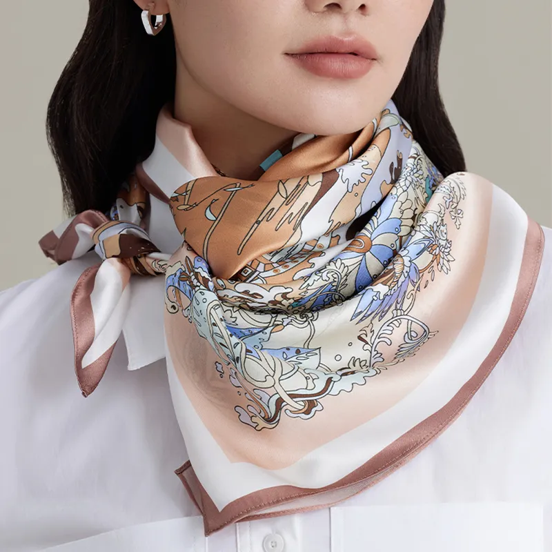 Shanghai Story Mulberry Silk Silk Scarves Women's-4