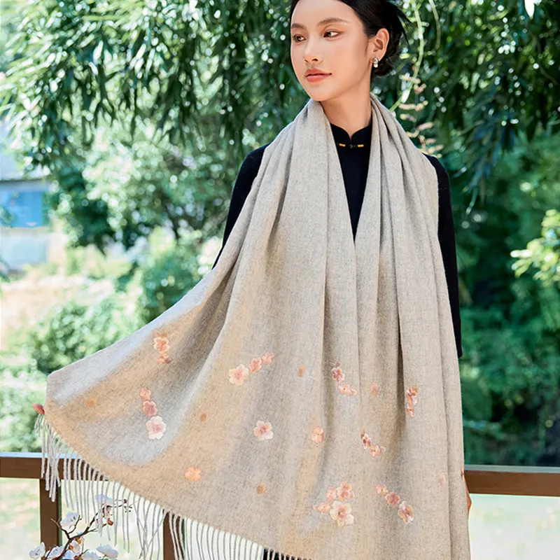 Shanghai Story Sheep Wool Shawls Women's Multicolor-8
