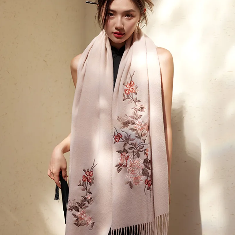 Shanghai Story Sheep Wool Knit Scarves Women's-1