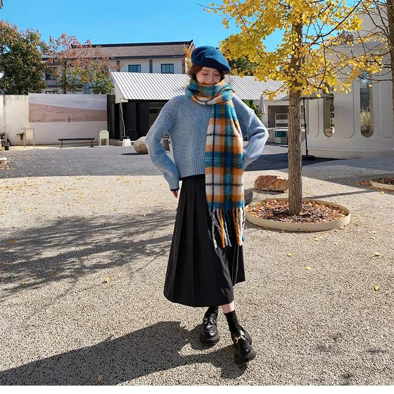 Shanghai Story Knit Scarves Unisex-3