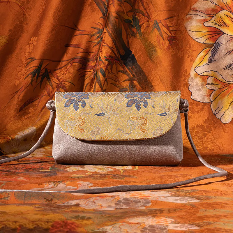 Shanghai Story Mulberry Silk Shoulder Bag Women's Multicolor-4