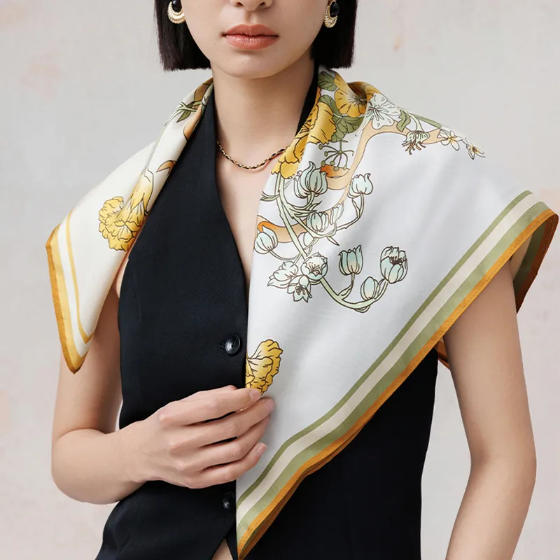 Shanghai Story Mulberry Silk Silk Scarves Women's-3