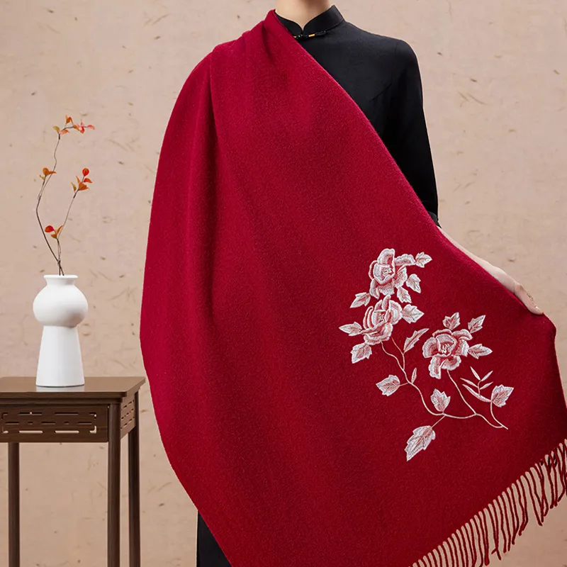 Shanghai Story Sheep Wool Knit Scarves Women's-10