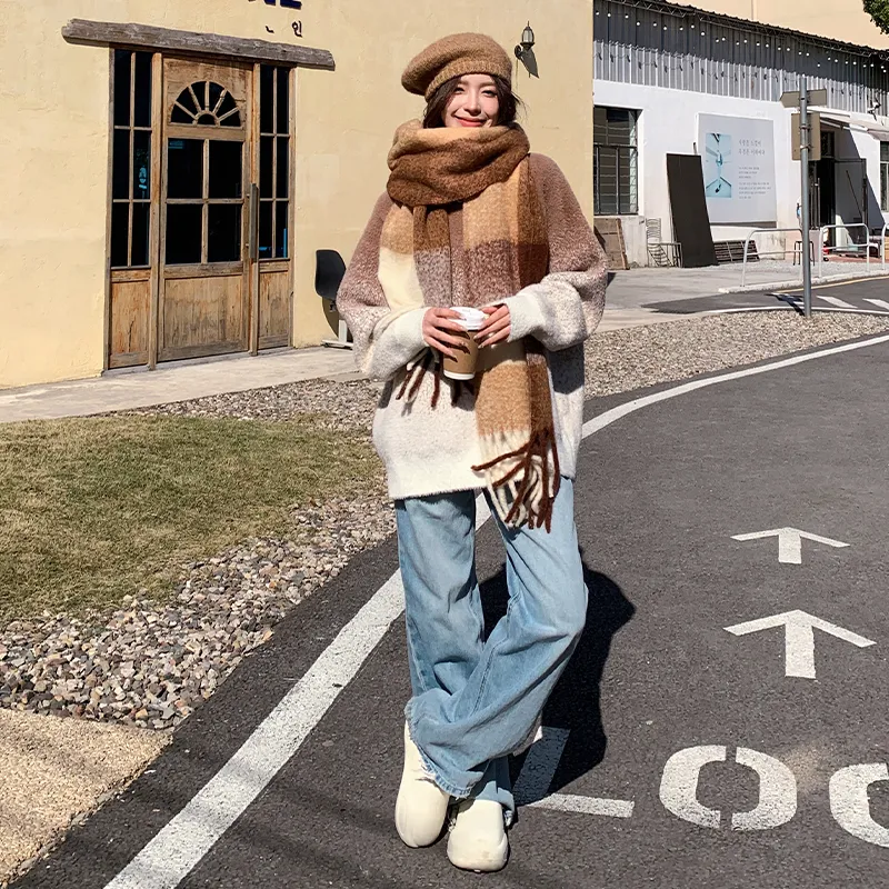 Shanghai Story Knit Scarves Unisex-26