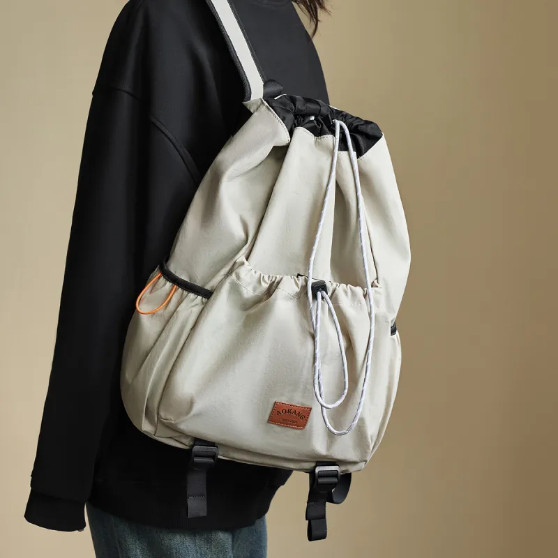AOKANG Fabric Backpack Travel Laptop Bag Large Size Unisex Multicolor-8