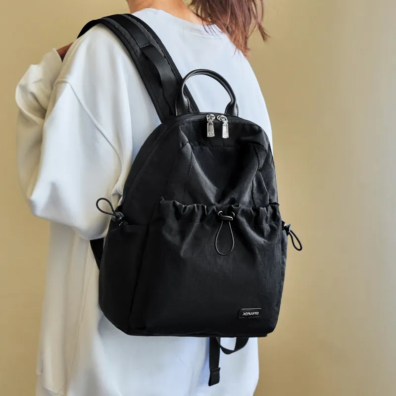 AOKANG Fabric Backpack Travel Bag Large Size Unisex Khaki/Classic Black/Pine Wood Green-5