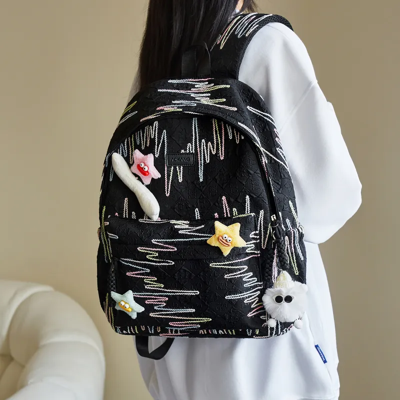 AOKANG Fabric Backpack Laptop Bag Tubas Women's-8