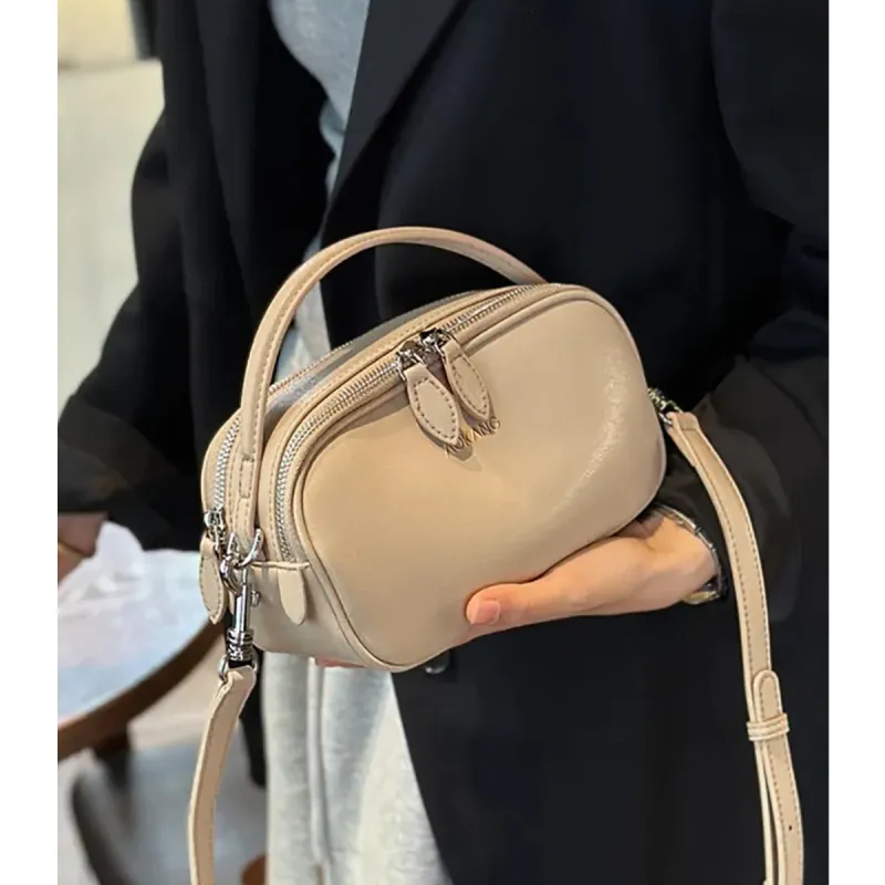 AOKANG Cow Leather Shoulder Bag Crossbody Bag Handbag Mini Women's Multicolor-5