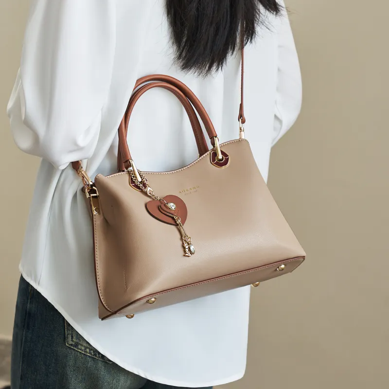 AOKANG Cow Leather Tote Handbag, Underarm Bag, Shoulder Bag, Crossbody Bag Tubas Women's Multicolor-2
