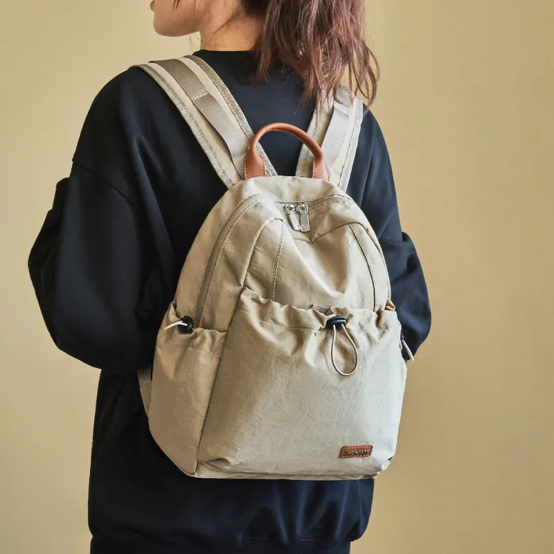 AOKANG Fabric Backpack Travel Bag Large Size Unisex Khaki/Classic Black/Pine Wood Green-2