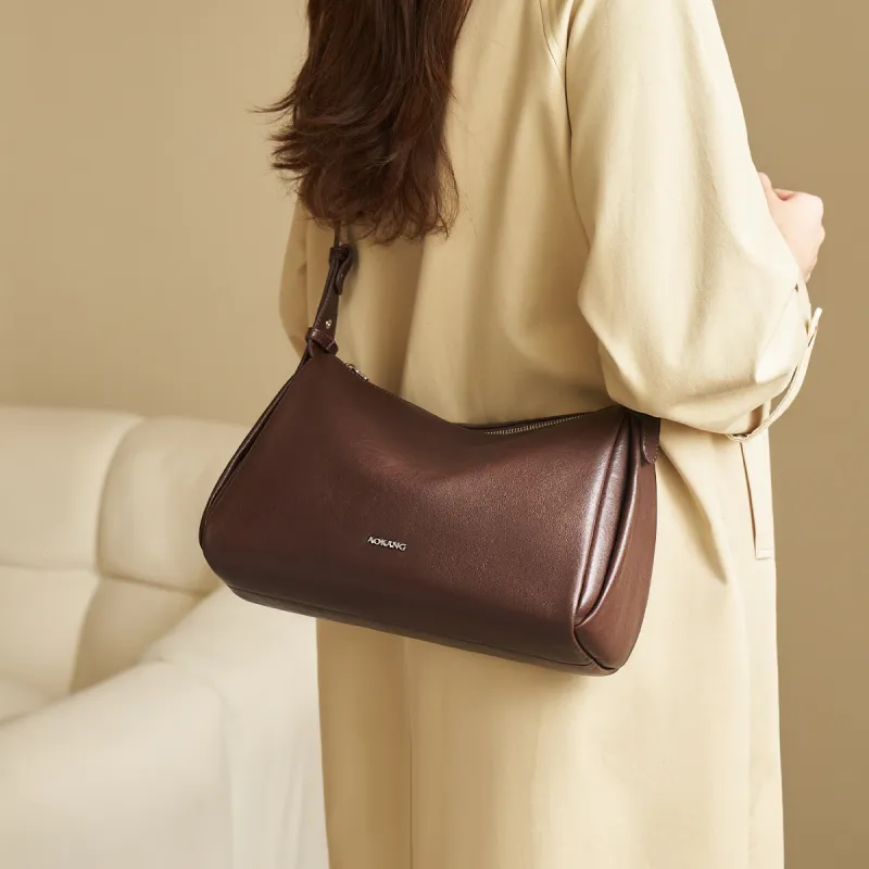 AOKANG Cow Leather Shoulder Bag Messenger Bag Women's Multicolor-14