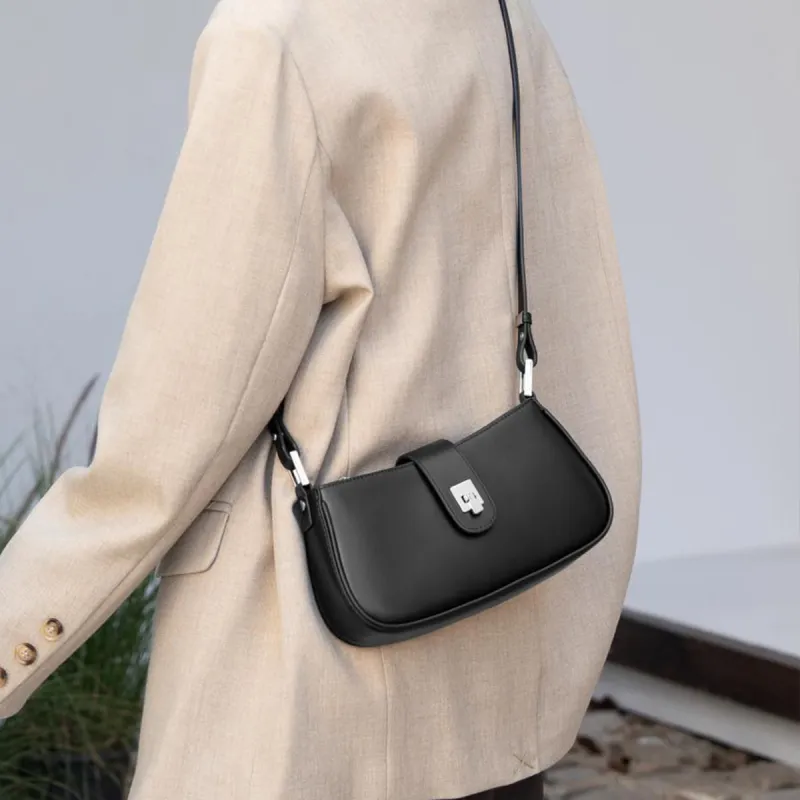 AOKANG Cow Split Leather Underarm Shoulder Bag Women's Multicolor-9