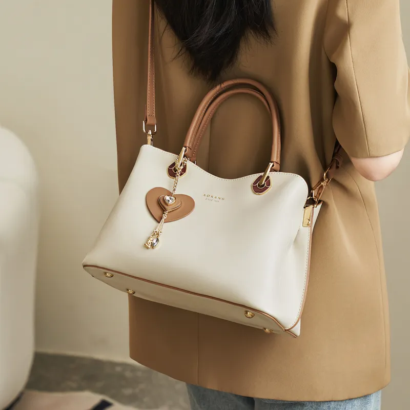 AOKANG Cow Leather Tote Handbag, Underarm Bag, Shoulder Bag, Crossbody Bag Tubas Women's Multicolor-8