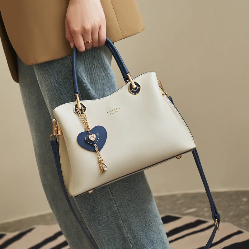 AOKANG Cow Leather Tote Handbag, Underarm Bag, Shoulder Bag, Crossbody Bag Tubas Women's Multicolor-15