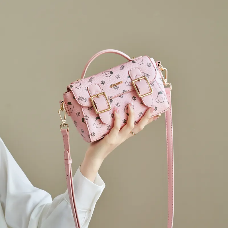 AOKANG PVC Messenger Bag, Handbag, Shoulder Bag, Crossbody Bag Trumpets Women's Multicolor-8