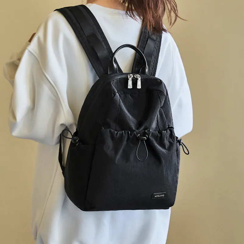 AOKANG Fabric Backpack Travel Bag Large Size Unisex Khaki/Classic Black/Pine Wood Green-6