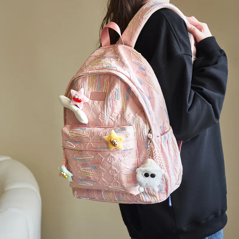 AOKANG Fabric Backpack Laptop Bag Tubas Women's-1