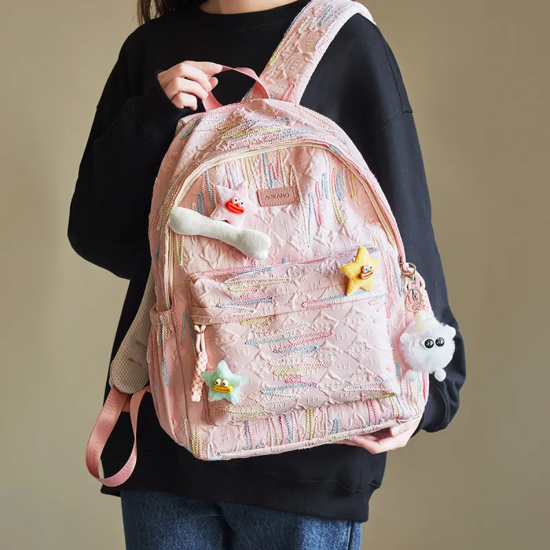 AOKANG Fabric Backpack Laptop Bag Tubas Women's-3