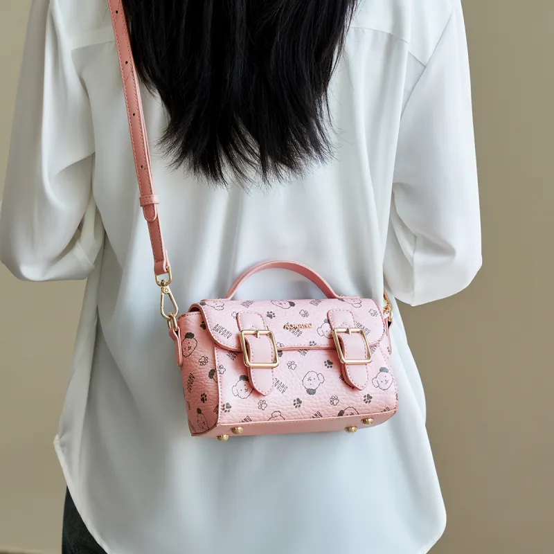 AOKANG PVC Messenger Bag, Handbag, Shoulder Bag, Crossbody Bag Trumpets Women's Multicolor-7
