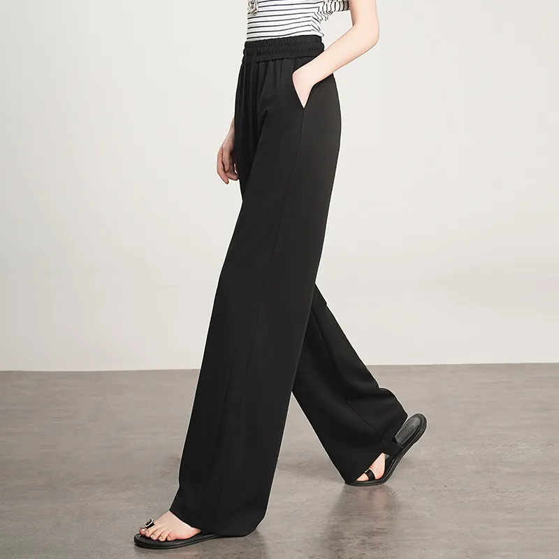 RUMMANDY Casual Pants Women's Black-3