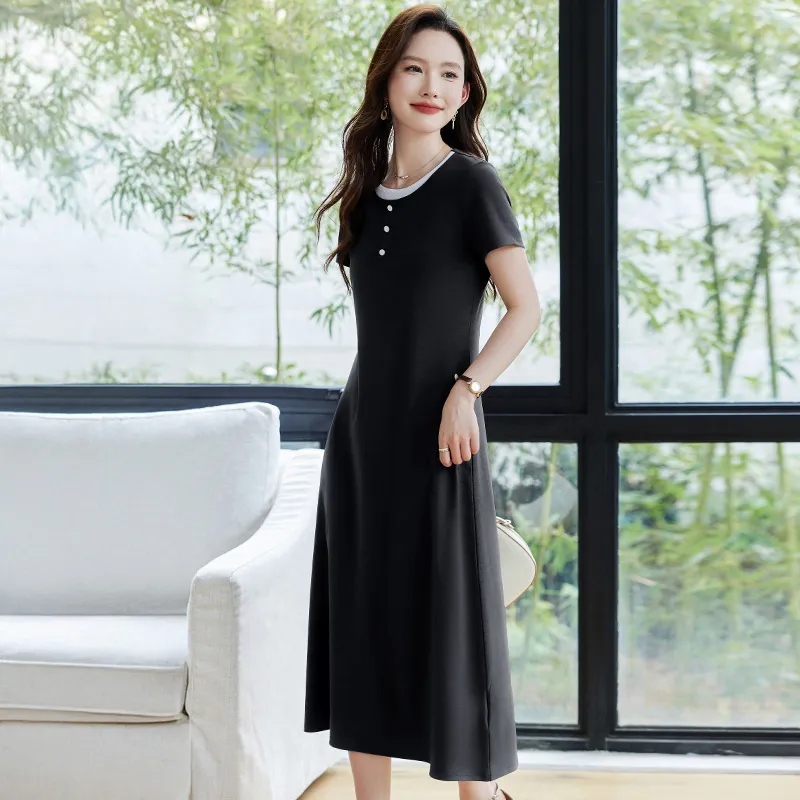RUMMANDY Short Sleeved Dress Women's-17