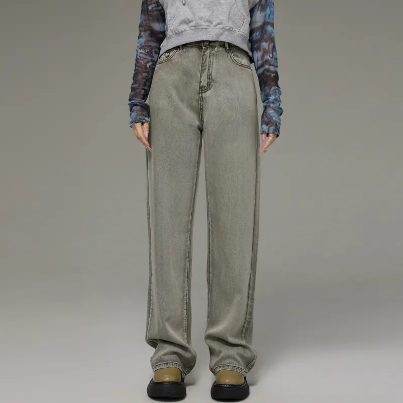RUMMANDY Jeans Women's Olive Green-2