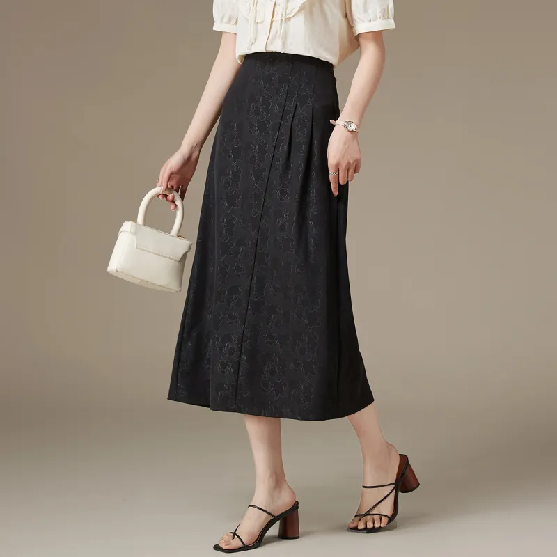 RUMMANDY Casual Long Skirts Women's-4